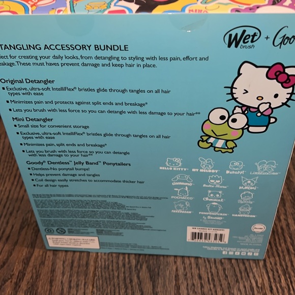 🆕 Wet Brush + Goody Detangling Bundle Hello Kitty - Picture 5 of 6
